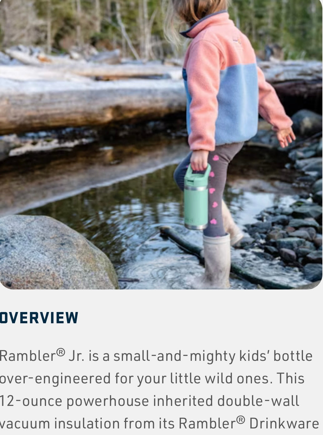 Kids Yeti Rambler Jr 12oz