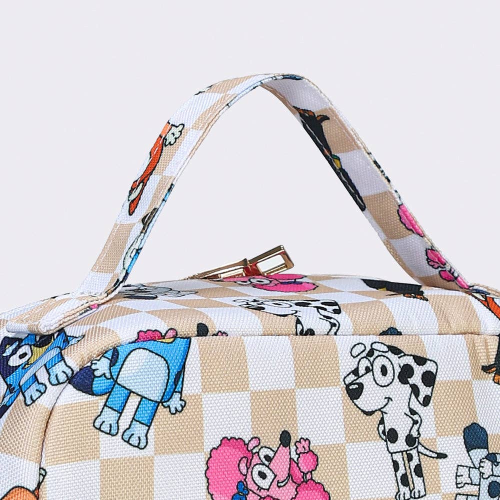 Kids Checkered Character LunchBoxes Bag