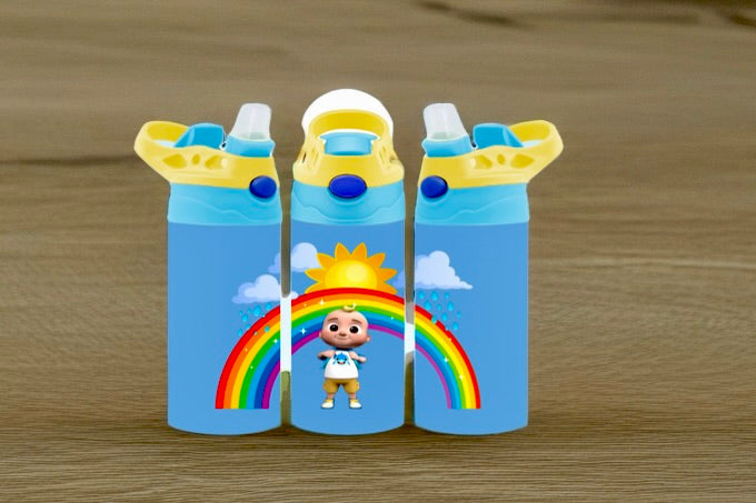 Kids Cartoon Flip Top Tumblers