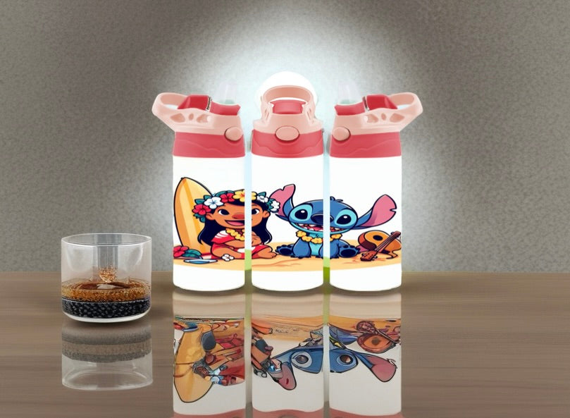 Kids Cartoon Flip Top Tumblers