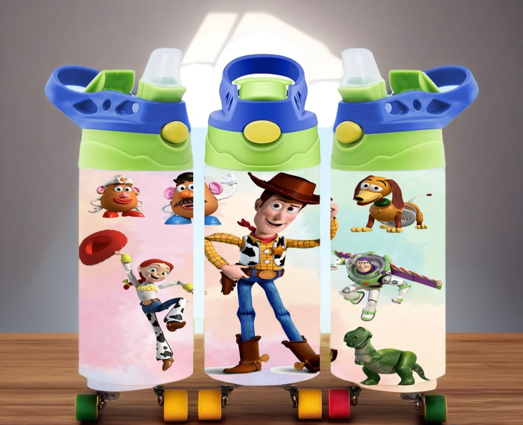 Kids Cartoon Flip Top Tumblers