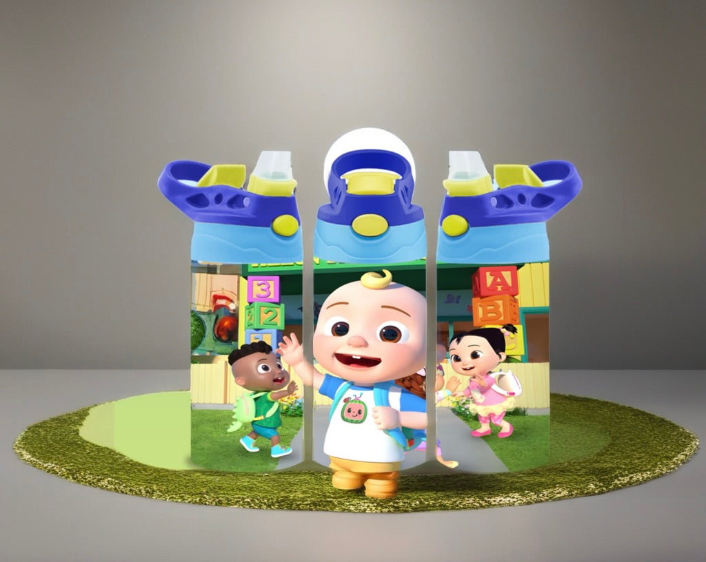 Kids Cartoon Flip Top Tumblers