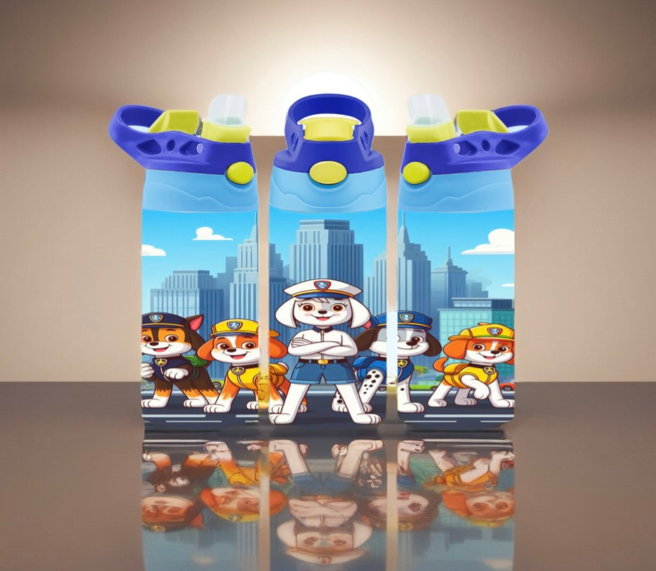 Kids Cartoon Flip Top Tumblers