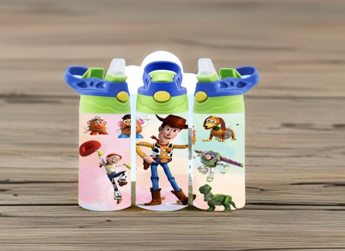 Kids Cartoon Flip Top Tumblers