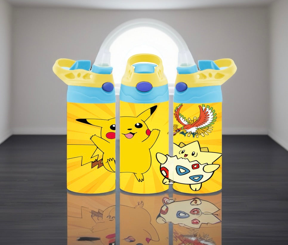 Kids Cartoon Flip Top Tumblers